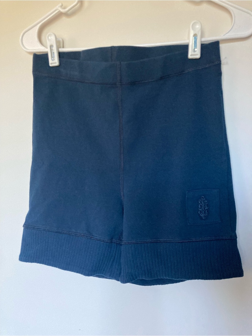 Free People mvmnt Navy High-Rise Bike Shorts with Logo Patch size M